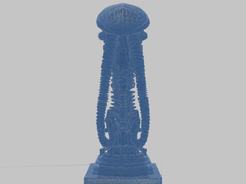 विदेशी सिर 3D मॉडल