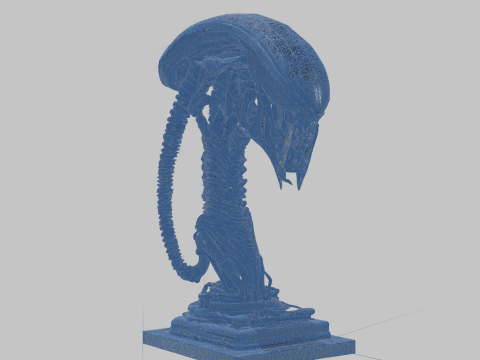 विदेशी सिर 3D मॉडल