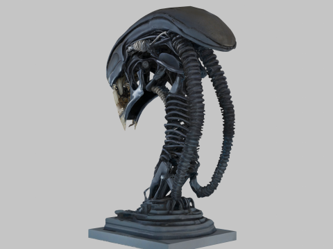 विदेशी सिर 3D मॉडल