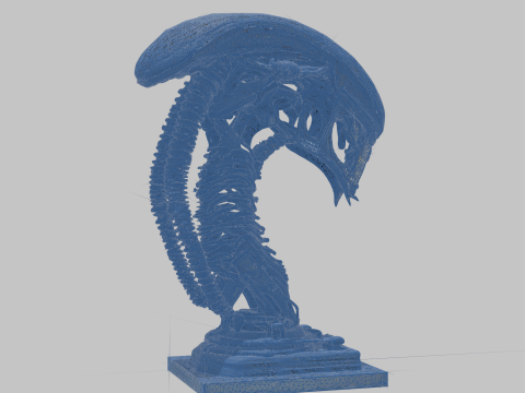 विदेशी सिर 3D मॉडल