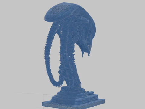 Чужа голова 3D Модель