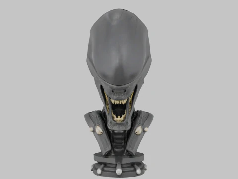 Голова бюста інопланетянина 3D Модель