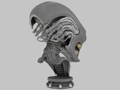 Model popiersia głowy obcego Model 3D