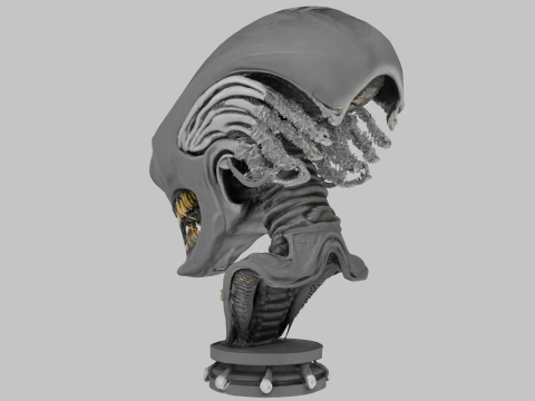 Model popiersia głowy obcego Model 3D