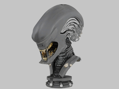 Model popiersia głowy obcego Model 3D