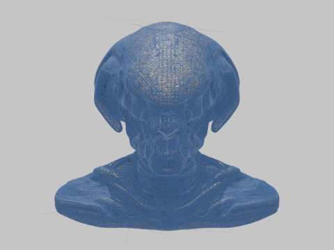 ALien Monster Head Bust 3D Model