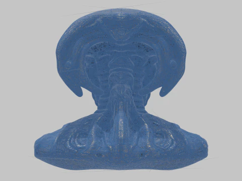 ALien Monster Head Bust 3D Model
