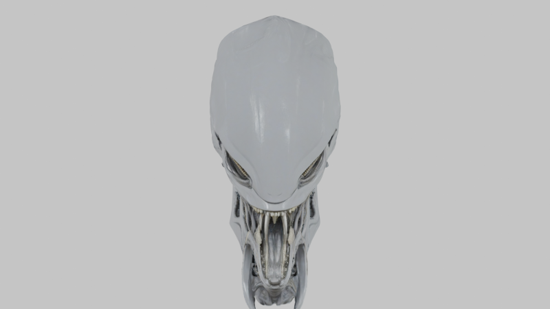 Model popiersia głowy obcego Model 3D .c4d .max .obj .3ds .fbx .stl .blend