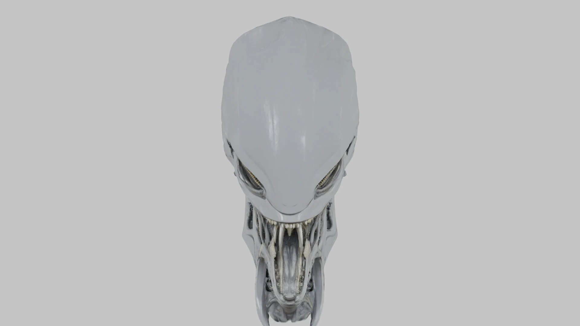 Alien Head Bust Model 3D Model .c4d .max .obj .3ds .fbx .stl .blend 