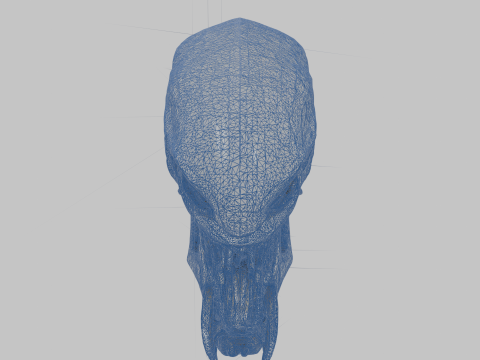 Model popiersia głowy obcego Model 3D