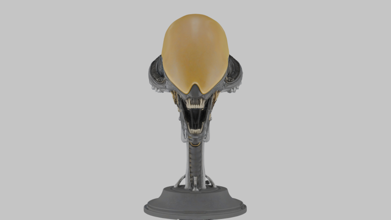 Modello di busto con testa aliena Modello 3D .c4d .max .obj .3ds .fbx .stl .blend
