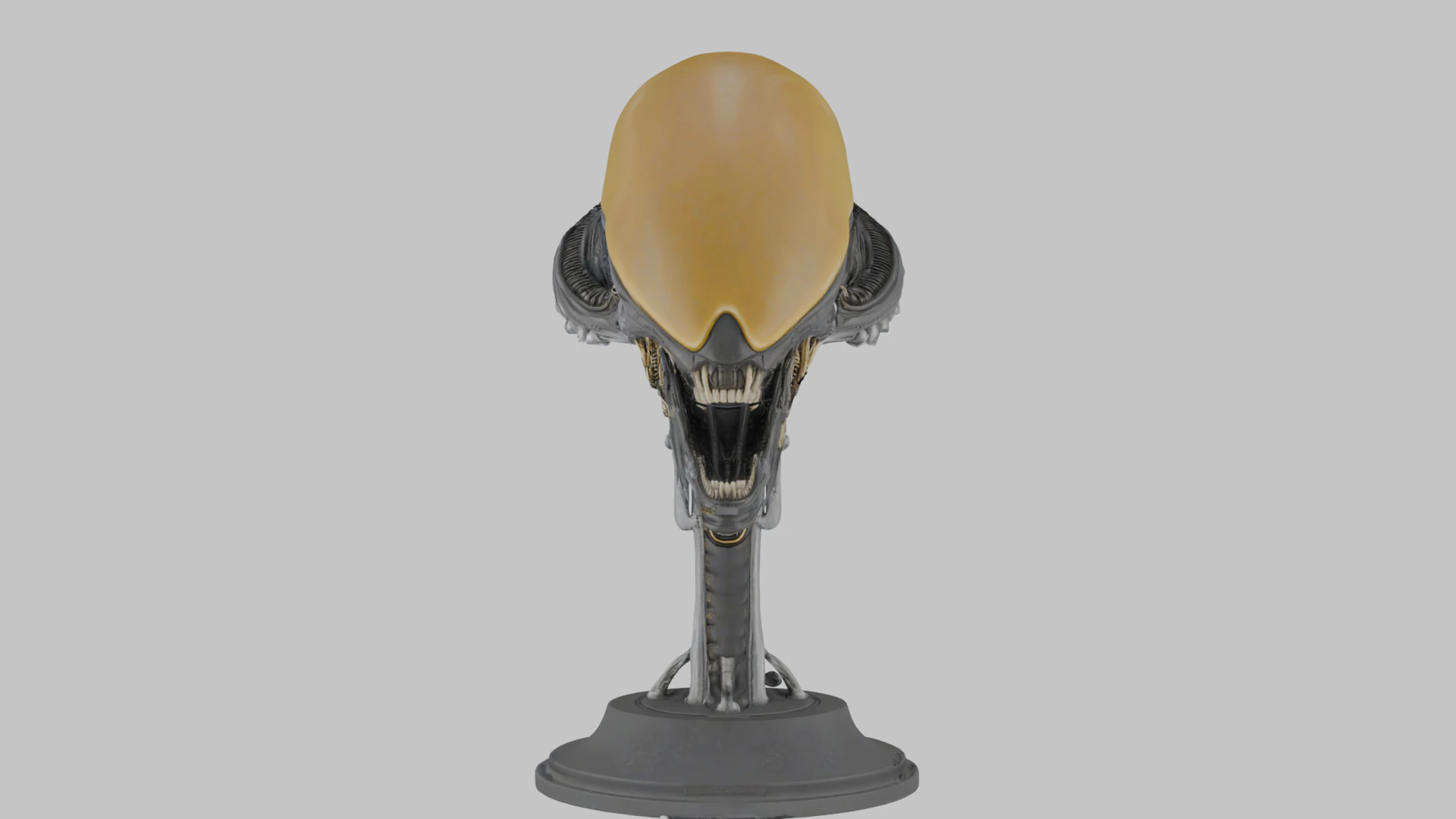 Alien Head Bust Model 3D Model .c4d .max .obj .3ds .fbx .stl .blend