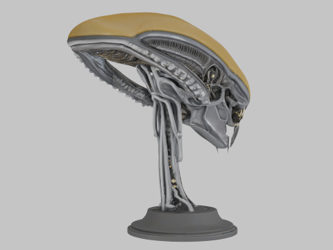 Alien-Kopf-Büstenmodell 3D Modell