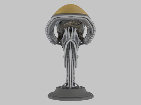 Alien-Kopf-Büstenmodell 3D Modell