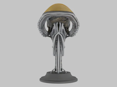 Alien Head Bust Model 3D Model