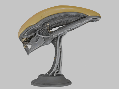 Alien-Kopf-Büstenmodell 3D Modell