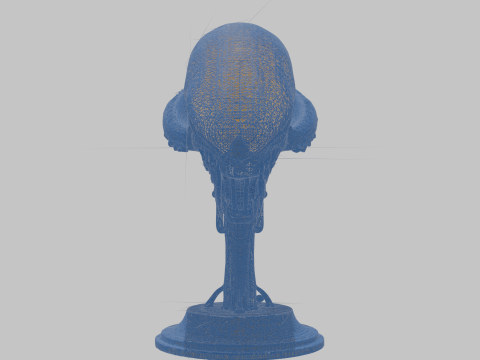 Alien-Kopf-Büstenmodell 3D Modell