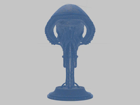Alien Head Bust Model 3D Model