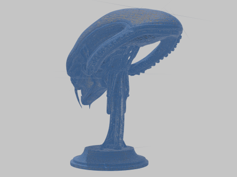Alien-Kopf-Büstenmodell 3D Modell
