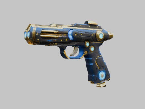 Pistola futuristica Modello 3D