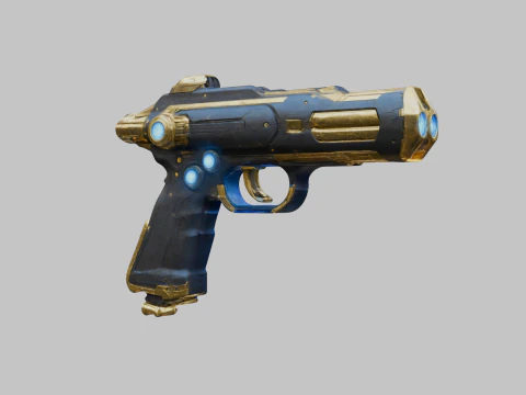 Pistola futuristica Modello 3D