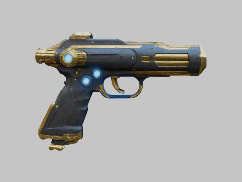 Pistola futuristica Modello 3D