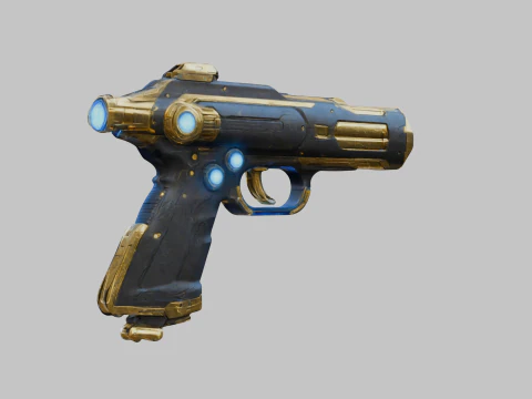 Pistola futuristica Modello 3D