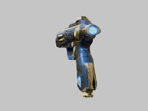 Pistola futurista Modelo 3D