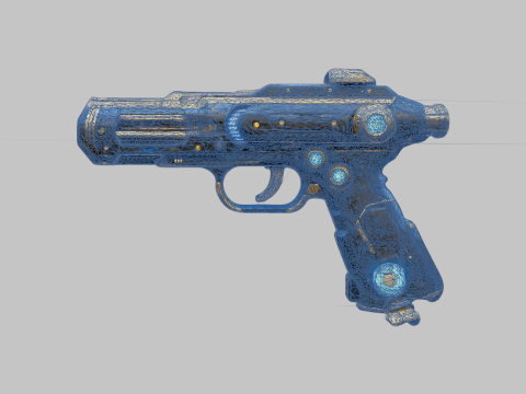 Pistola futurista Modelo 3D