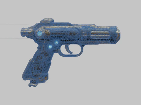 Pistola futuristica Modello 3D