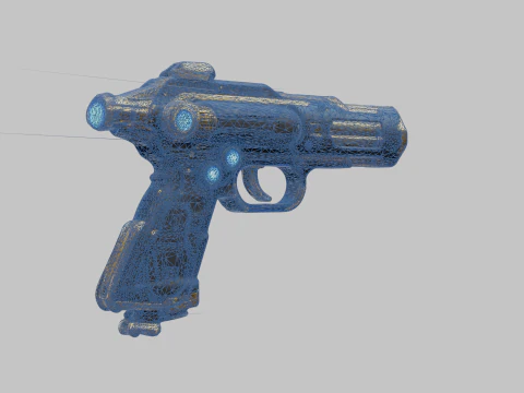 Pistola futuristica Modello 3D
