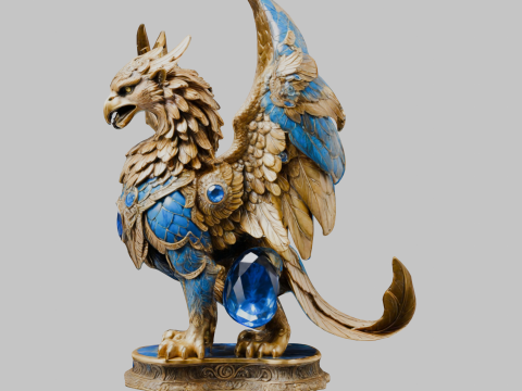 Escultura Grifo Modelo 3D