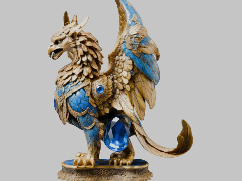 Griffin Sculpture 3D Model