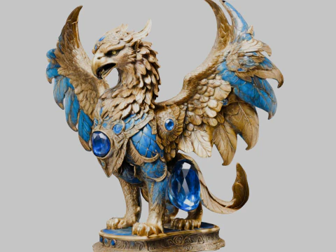 Griffin Sculpture 3D Model