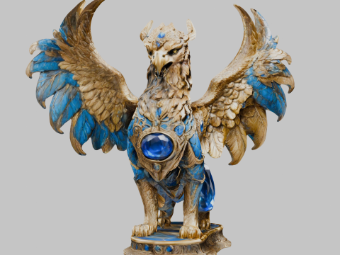 Escultura Grifo Modelo 3D