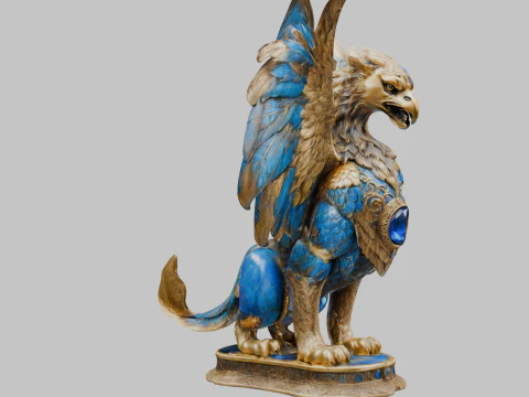 Griffin Sculpture 3D Model