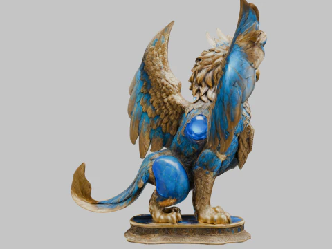 Griffin Sculpture 3D Model