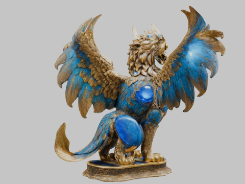 Griffin Sculpture 3D Model