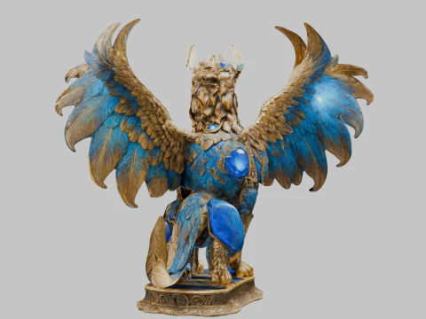Griffin Sculpture 3D Model