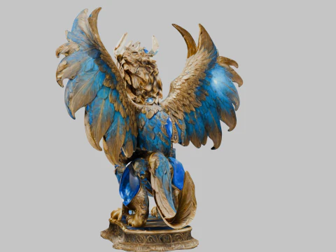 Griffin Sculpture 3D Model