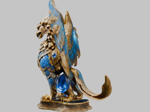 Escultura Grifo Modelo 3D
