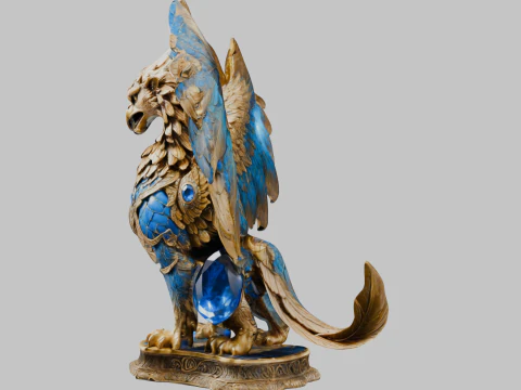 Griffin Sculpture 3D Model