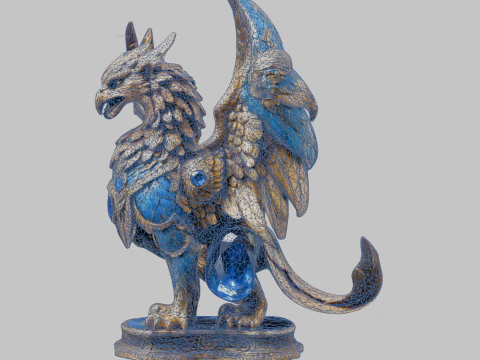 Griffin Sculpture 3D Model