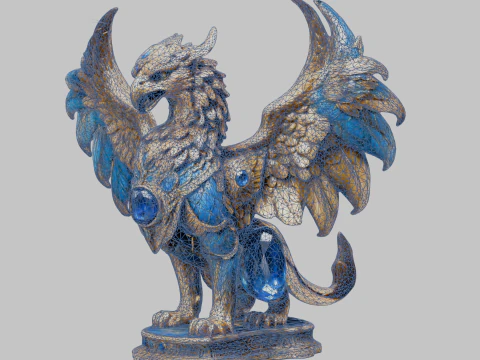 Griffin Sculpture 3D Model
