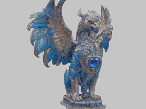 Griffin Sculpture 3D Model