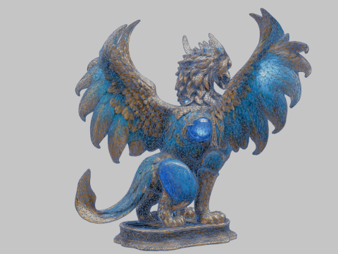 Escultura Grifo Modelo 3D