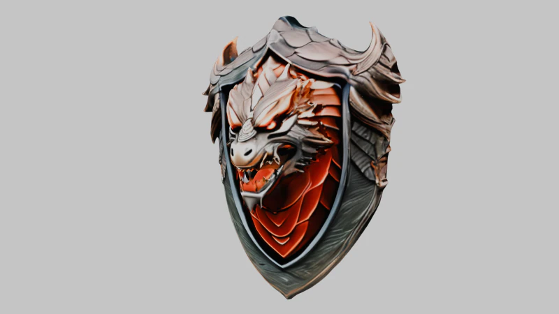 Щит 3D Модель .c4d .max .obj .3ds .fbx .stl .blend 