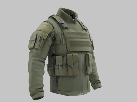 Military Jacket 3D Model