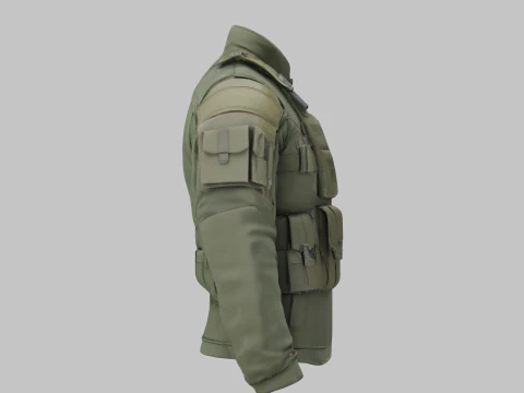 Military Jacket 3D Model