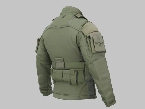 Military Jacket 3D Model